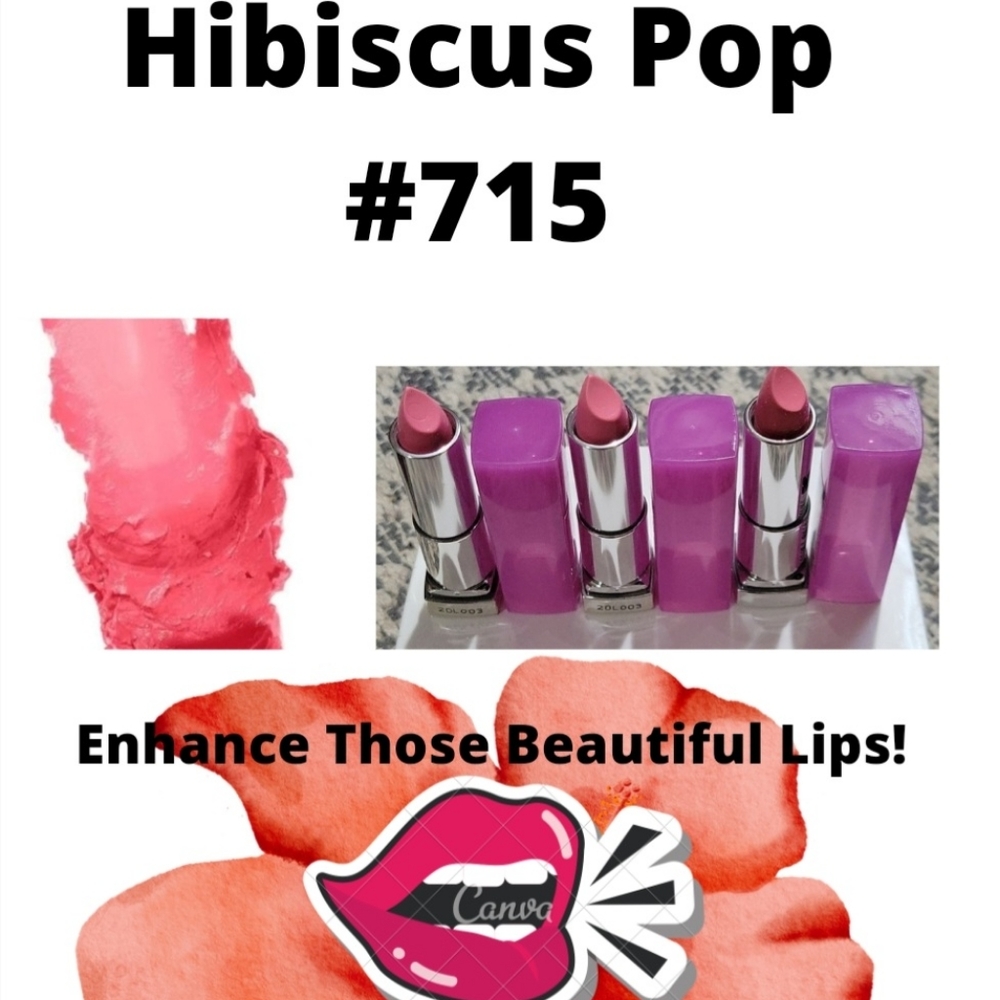 3- Hibiscus cup Lipsticks #715. NWT